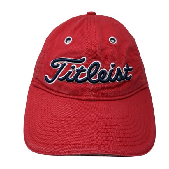 Titleist by New Era Slideback Hat Red One Size Adjustable Embroidered - Picture 1 of 11